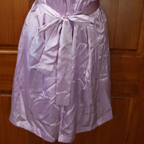 Cinema Etoile Lavender Applique Silky Robe Sleepwear Medium - Picture 4 of 11